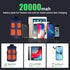 GEEPFINE 5V 2A/3A Pack Vest,20000mah Pack Power Bank Battery for Heated Battery for Heated Jacket Power Bank