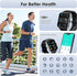 IOWODO Smart Watch, 1.85" Fitness Tracker for Men Women, 100+ Sport Modes, IP68 Waterproof, Heart Rate Monitor