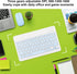Wireless Keyboard and Mouse, Rechargeable Bluetooth Combo, Ultra Slim Portable Set for Windows, Laptop, PC (Sky Blue)