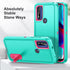 3-Layer Military Grade Protective Case for Moto G Play 2023, with Kickstand, Shockproof Cover for Motorola Moto G Play