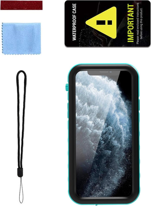 Compatible Waterproof Shockproof Case for iPhone XR, Underwater Full Sealed IP68 Certified Dustproof Snowproof Cover