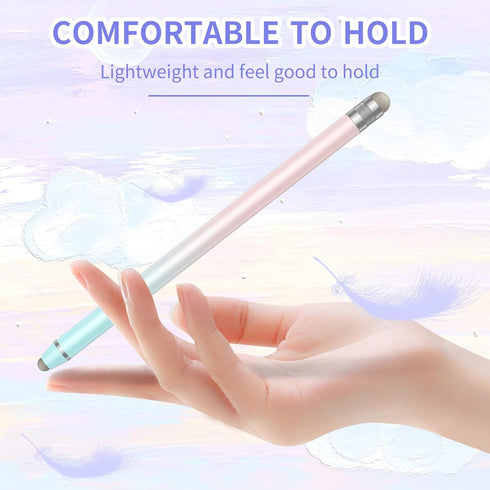 Stylus Pens for Touch Screens (3 Pcs), High Sensitivity Fiber Tips Capacitive Stylus for iPad, iPhone, Tablets, Samsung