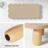 AFOOYO Monitor Stand Riser,Cookie-Shaped Sturdy Wood Computer Monitor Stand, Monitor Stand Riser, Multi-Purpose Desktop