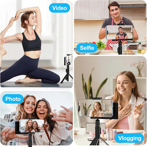USBERG 5'' Magnetic Phone Vlog Selfie Monitor Screen for iPhone Wireless Back Camera Monitor with Bluetooth Remote