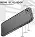 iPhone 8 7 Waterproof Case Cover Built-in Screen Protector Fully Sealed Life Shockproof Snowproof Underwater Protective Cases for iPhone iPhone 8 7 4.7" (Black)