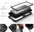 Aluminum Metal Waterproof Case for Samsung Galaxy S20 Plus, Shockproof Military Heavy Duty Sturdy Protector, Black