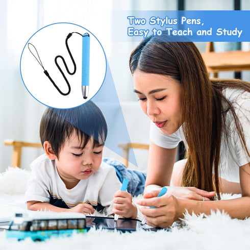 Kid-Friendly Stylus Pens for Touch Screens, Capacitive Stylus Pen with Tether for iPad, iPhone, Tablet, Smartphones