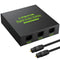LiNKFOR Digital Optical Audio Splitter - 1x3 SPDIF Toslink Aluminum Alloy with Optical Cable Support