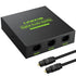 LiNKFOR Digital Optical Audio Splitter - 1x3 SPDIF Toslink Aluminum Alloy with Optical Cable Support