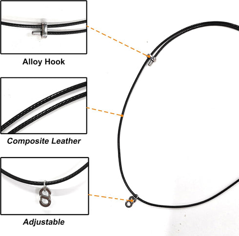 LeoTube 815 inches Neck Strap for PLAUD NotePin Voice Recorder, Leather Strap for PLAUD AI Voice Recorder, Adjustable