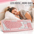 Full-Sized Wired Keyboard with Numeric Keypad - Silent-Touch Chiclet Keyboard