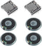 ALMOCN 2PCS YX5200 DFPlayer Mini MP3 Player Audio Module + 4PCS 2W 8Ohm