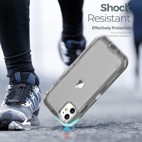 Shop ORIbox Heavy Duty Shockproof Clear Case for iPhone 11 - Anti-Fall Protection, Durable Design.