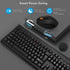 ONE-UP 2.4G Wireless Keyboard and Mouse Combo, Ergonomic Design, Silent Operation, for Mac, Windows, Laptop