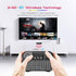 Mini Keyboard with Bluetooth & 2.4G, Touchpad, Backlit for Android TV Box/PC/FireStick/Laptop (i-10 Black)