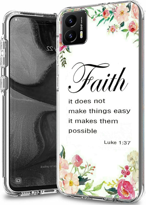 Shop Motorola Moto G 5G 2023 Clear Case: Dual Layer Hybrid TPU & PC, Shockproof, Bible Verse Pattern for Men & Women.