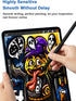 Magnetic POM Tip Stylus Pen for Touch Screens, Rechargeable Digital Pen Compatible with iPhone/iPad/Android Devices