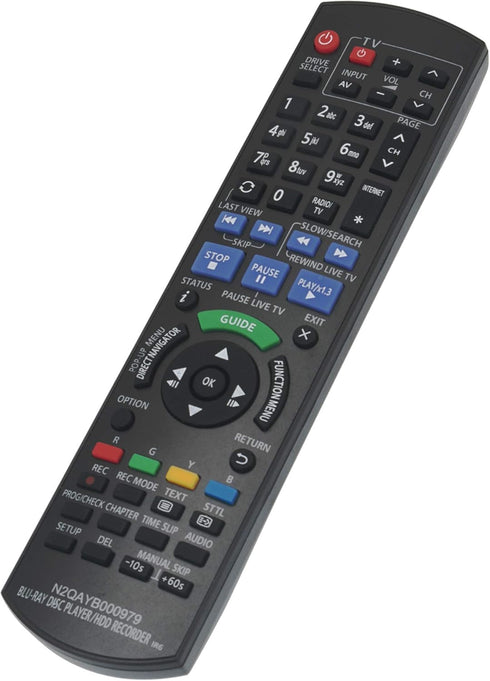 N2QAYB000979 Remote Fit for Panasonic Blu-ray Disc Player, Sub Remote Control N2QAYB000980