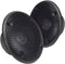 Magnadyne 4 Inch Black Dual Cone Audio Speakers with Grills and Mount Screws
