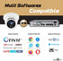 Hikvision/Uniview Compatible 4MP PoE IP Turret Dome Camera with Microphone, IP Security Camera Outdoor Rated,