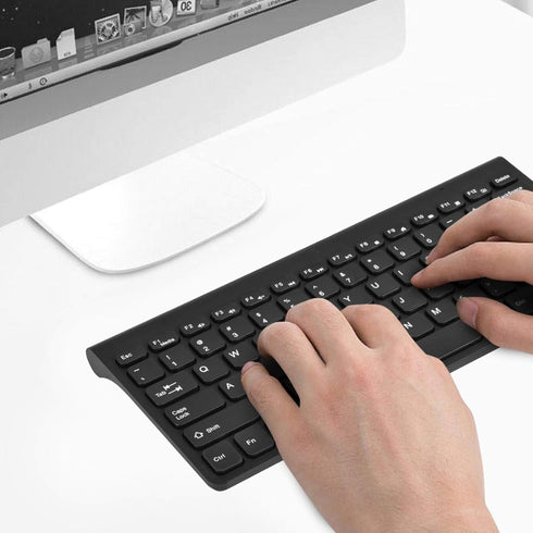 Wired Keyboard and Mouse, Ultra-Thin USB Keyboard Optical Mouse Combo Set with Number Pad for Laptop, PC, Desktop