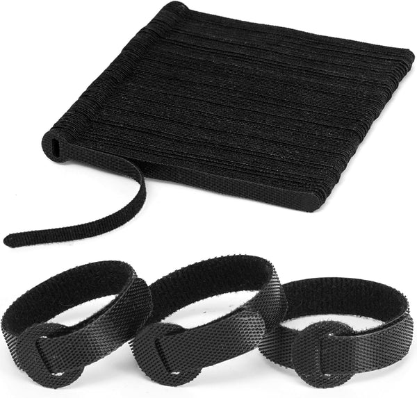 150PCS Reusable Fastener Straps, 6 Inch Adjustable Hook & Loop Organizer Ties for Home and Office