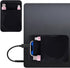 Gsbnjuy 2-Pocket Portable Hard Drive Sleeve Stick on Pouch with Reusable Adhesive SSD Hard Drives Carrying Case