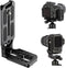Uelkr DSLR Camera L Bracket Quick Release Plate Vertical Horizontal Switching Tripod with
