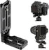 Uelkr DSLR Camera L Bracket Quick Release Plate Vertical Horizontal Switching Tripod with