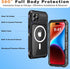 iPhone 15 Pro Max Waterproof Case Compatible with MagSafe, Metal Heavy Duty IP68 Underwater Built-in Screen Protector,