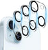Tempered Glass Camera Lens Protector for iPhone 15 (6.1") & iPhone 15 Plus (6.7") - 3 Pack, Ultra HD, 9H Hardness, Easy
