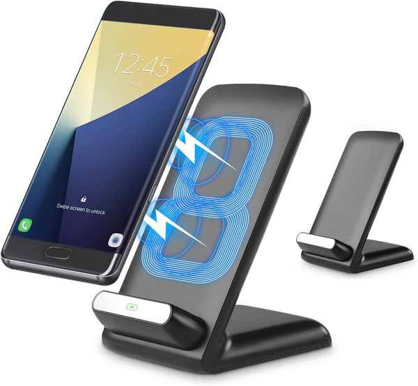 Universal Wireless Charger and Phone Stand – Ultra Slim Charging Holder with Fast Charge by Cellet