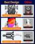 Car Phone Holder Mount with 36mm Longer Metal Hook Clip, Hands-Free Phone Holder for Car Vent, Compatible with iPhone