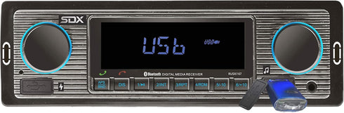 SONDPEX SDX Audio Bluetooth Radio Receiver, MP3 Player with USB Charger, MP3/USB, Aux-in,