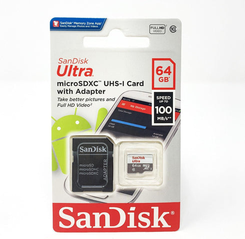SanDisk 64GB MicroSDXC Card - Professional Ultra for Samsung GALAXY Note 10.1 Tablet, Includes SD Adapter