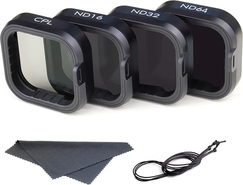 Neutral Density/Circular Polarizing Lens Filter Kit, Lens Cover for GoPro Hero 9 10 11 12 Black Action Cameras
