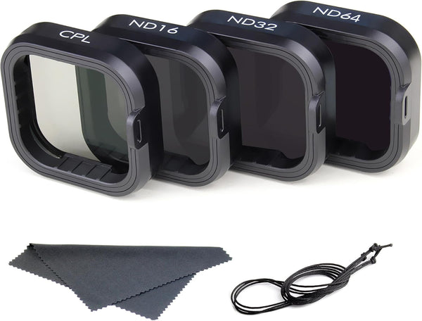 Neutral Density/Circular Polarizing Lens Filter Kit, Lens Cover for GoPro Hero 9 10 11 12 Black Action Cameras