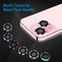 iPhone 15 & 15 Plus Camera Lens Protector - 9H Tempered Glass, Anti-Scratch, Shockproof Metal Ring, 2 Lens Covers.