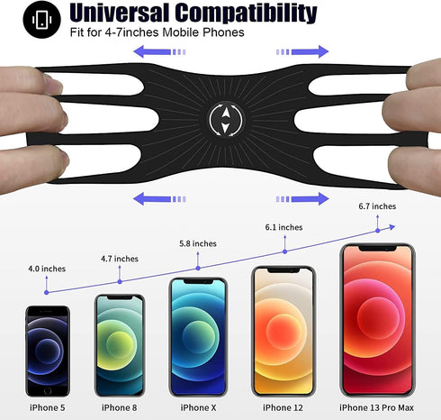 Detachable Phone Holder for Backpack Strap, Backpack Strap Mount for Smartphones,Backpack Strap Phone Holder
