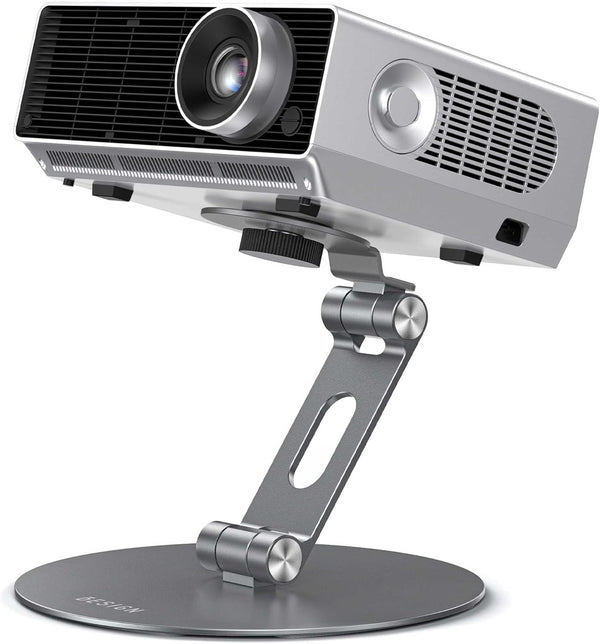 BESIGN PS01 Projector Foldable Mount Stand, Angle Adjustable Projector Stand with 1/4 inch