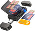 JOOPSHEE 6-in-1 SD/TF Card Reader Adapter with SD Card Storage USB A &