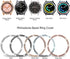 Bands Compatible with Samsung Gear Sport/Galaxy Watch 42mm, Luxury Rhinestone Diamond Steel Metal Strap with Bezel Ring