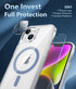 FNTCASE Clear Phone Case for iPhone 14: iPhone 13 Magnetic Military Grade Drop Protection Anti Yellowing Rugged