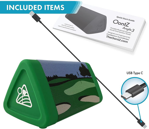 OontZ Golf-Edition Bluetooth Speaker, Portable Wireless Action Sports Speaker, 10 Watts, Up to 100 ft Bluetooth Range,