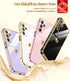 LeYi Galaxy A15 5G Case: Cute Luxury Soft TPU, Tempered Glass Protector & Full Camera Lens Protection, White.