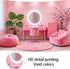 VeiVian 10X8ft Pink Vanity Backdrop Virtual Home Photography Background for Video Recording Live Video Zoom Calls Photo