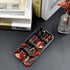 DJSOK 14 Compatible with iPhone Pro Max,Glossy PC Anti-Scratch Shockproof Case - Bookshelf Floral Fabric Library