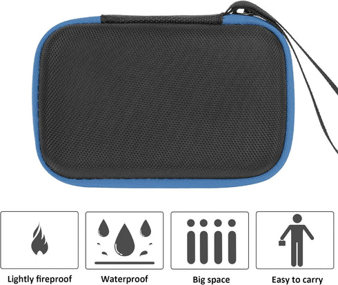 khanka Carrying Case Replacement for Fujifilm FinePix XP140/XP130/XP120/XP90 Waterproof Digital Camera (Blue)