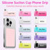 Yojaro Silicone Suction Phone Case Mount, Non Slip Suction Cup Phone Holder for Selfies and Videos, Silicon Adhesive
