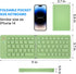 Mini Foldable Bluetooth Keyboard, Portable Wireless Full Size Keyboard (Sync Up to 3 Devices), Ultra-Slim Aluminum